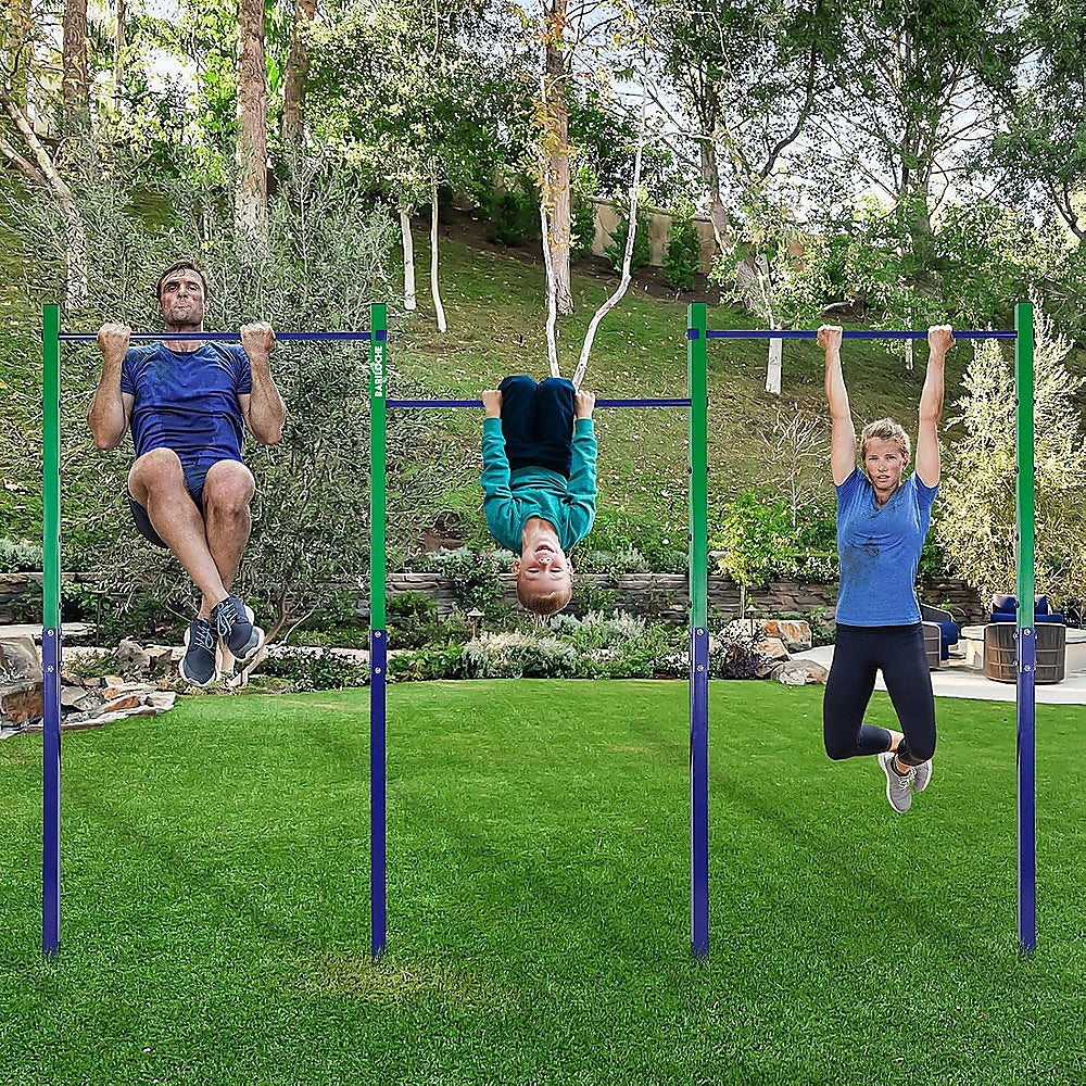 Triple Outdoor Pull-Up Bar – Height Adjustable Gymnastics & Fitness Bar