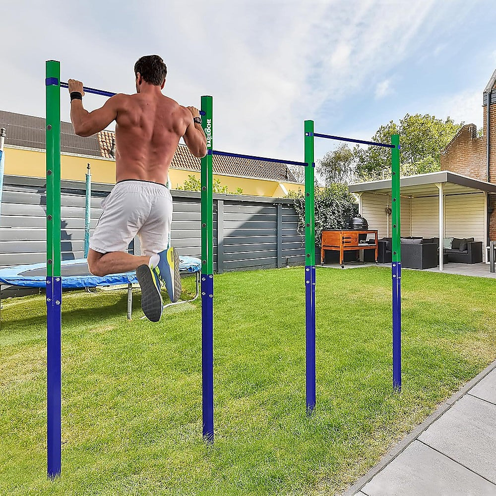 Triple Outdoor Pull-Up Bar – Height Adjustable Gymnastics & Fitness Bar