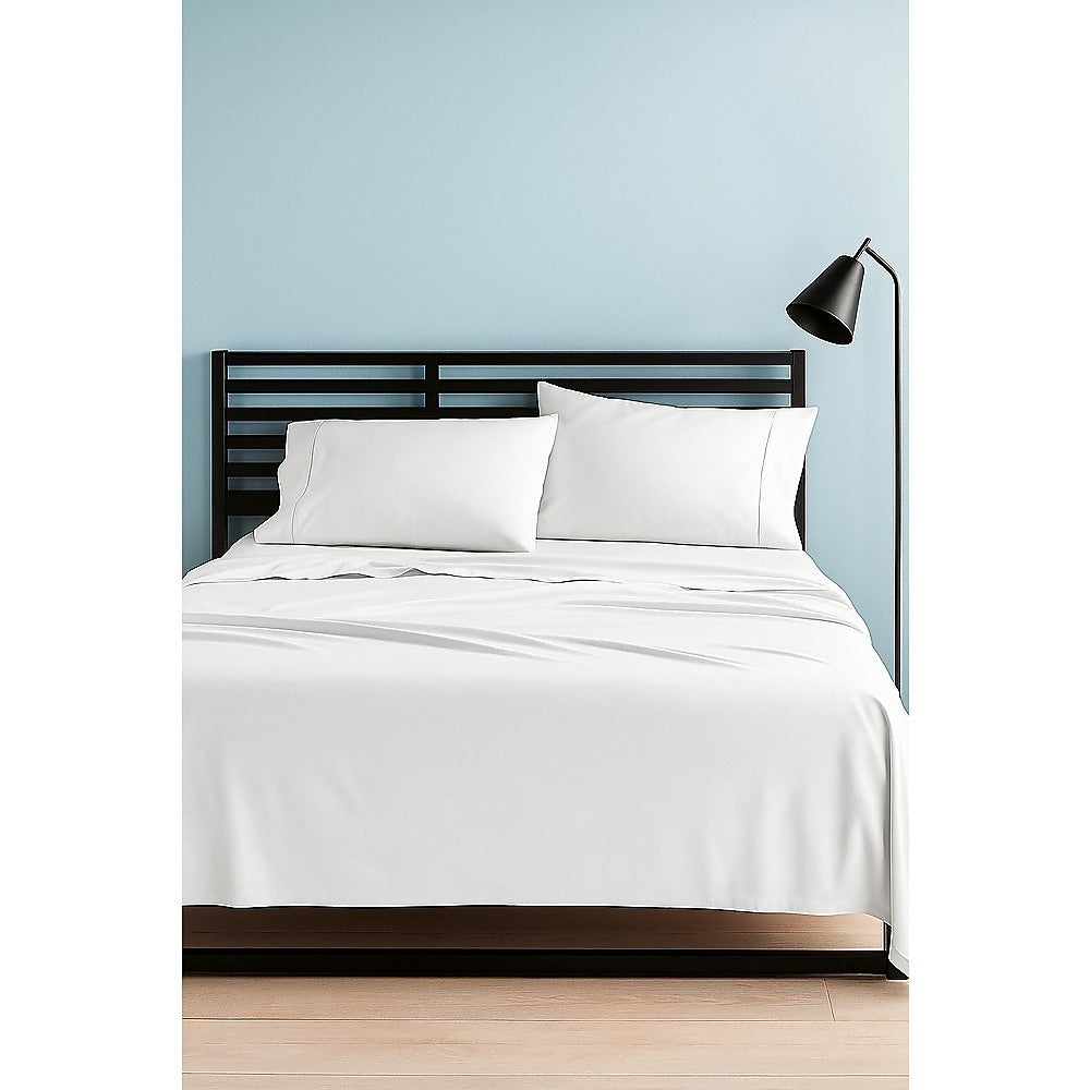 Queen Bed Sheet Set – 1800 Series Microfiber, Deep Pocket, Soft & Breathable, White