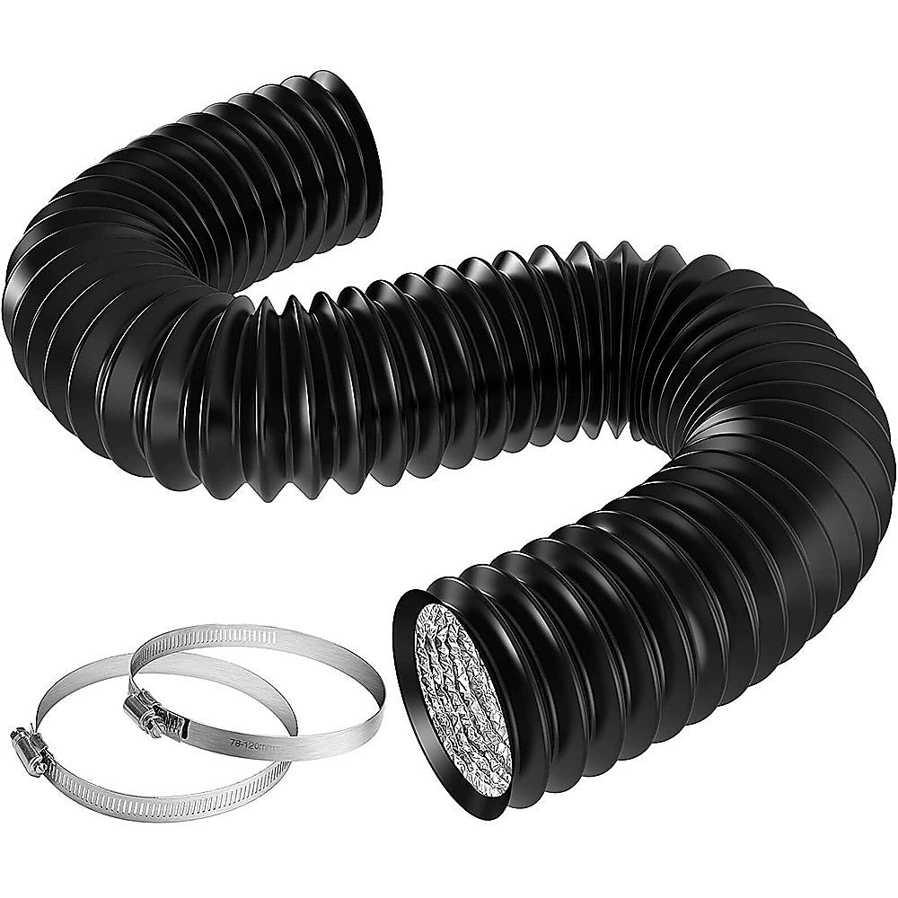 Flexible Aluminium Ducting 20.3cm x 7.6m – 4-Layer Vent Hose for HVAC &amp; Dryers