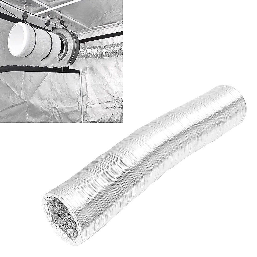 10.5cm x 7.6m Flexible Aluminium Air Duct – Dryer & HVAC Vent Hose