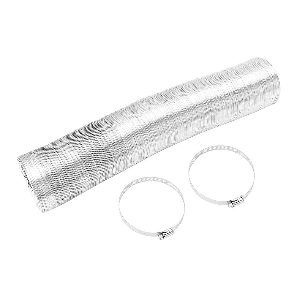 10.5cm x 7.6m Flexible Aluminium Air Duct – Dryer & HVAC Vent Hose