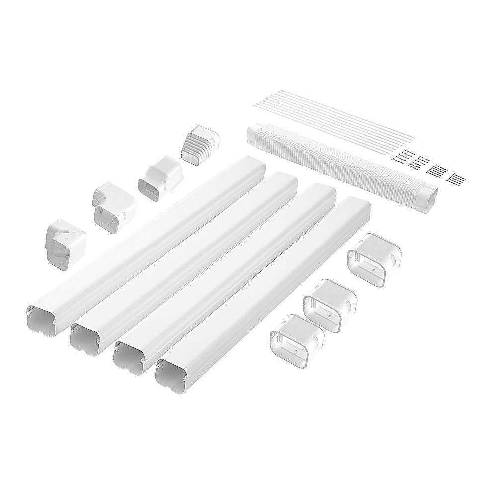 4.8m Mini Split AC Line Set Cover Kit – PVC Duct for Central Air Conditioner