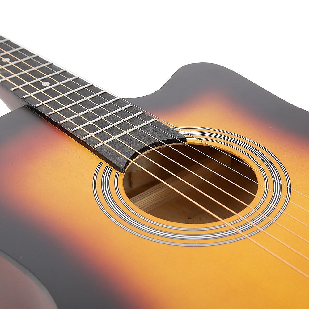 38" Full Size Acoustic Guitar – Beginner Wooden Guitar for Adults & Teens