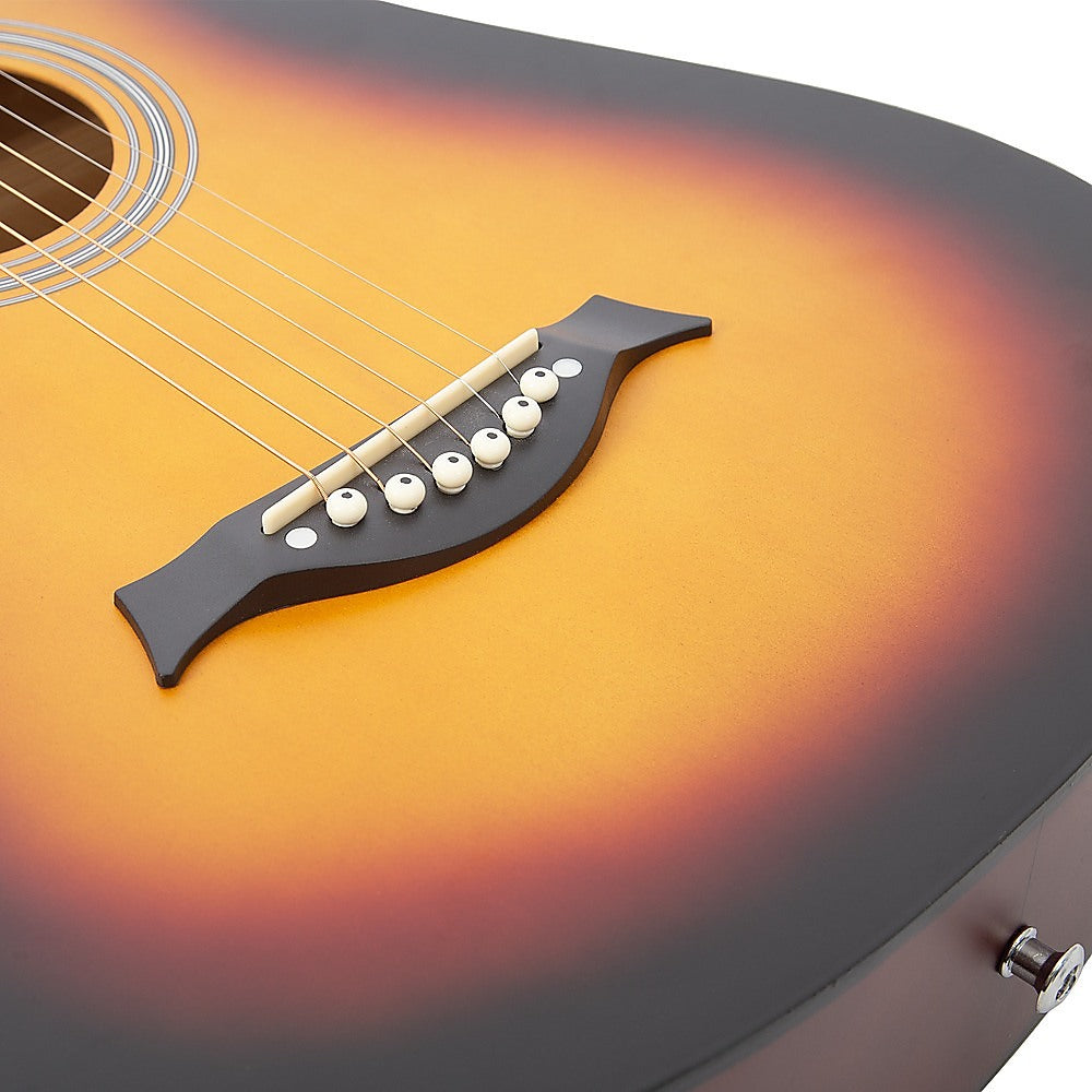 38" Full Size Acoustic Guitar – Beginner Wooden Guitar for Adults & Teens