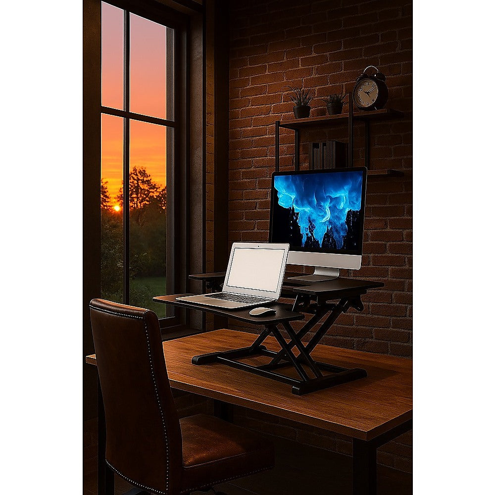 Ergonomic Standing Desk Converter – Height Adjustable Sit Stand Workstation