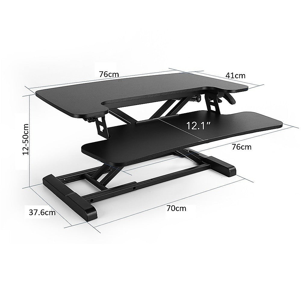 Ergonomic Standing Desk Converter – Height Adjustable Sit Stand Workstation