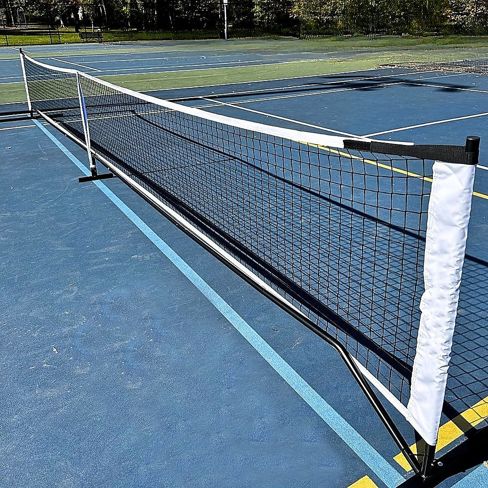 Portable 6.7m Pickleball Net Set – Heavy Duty Metal Frame with Wheels