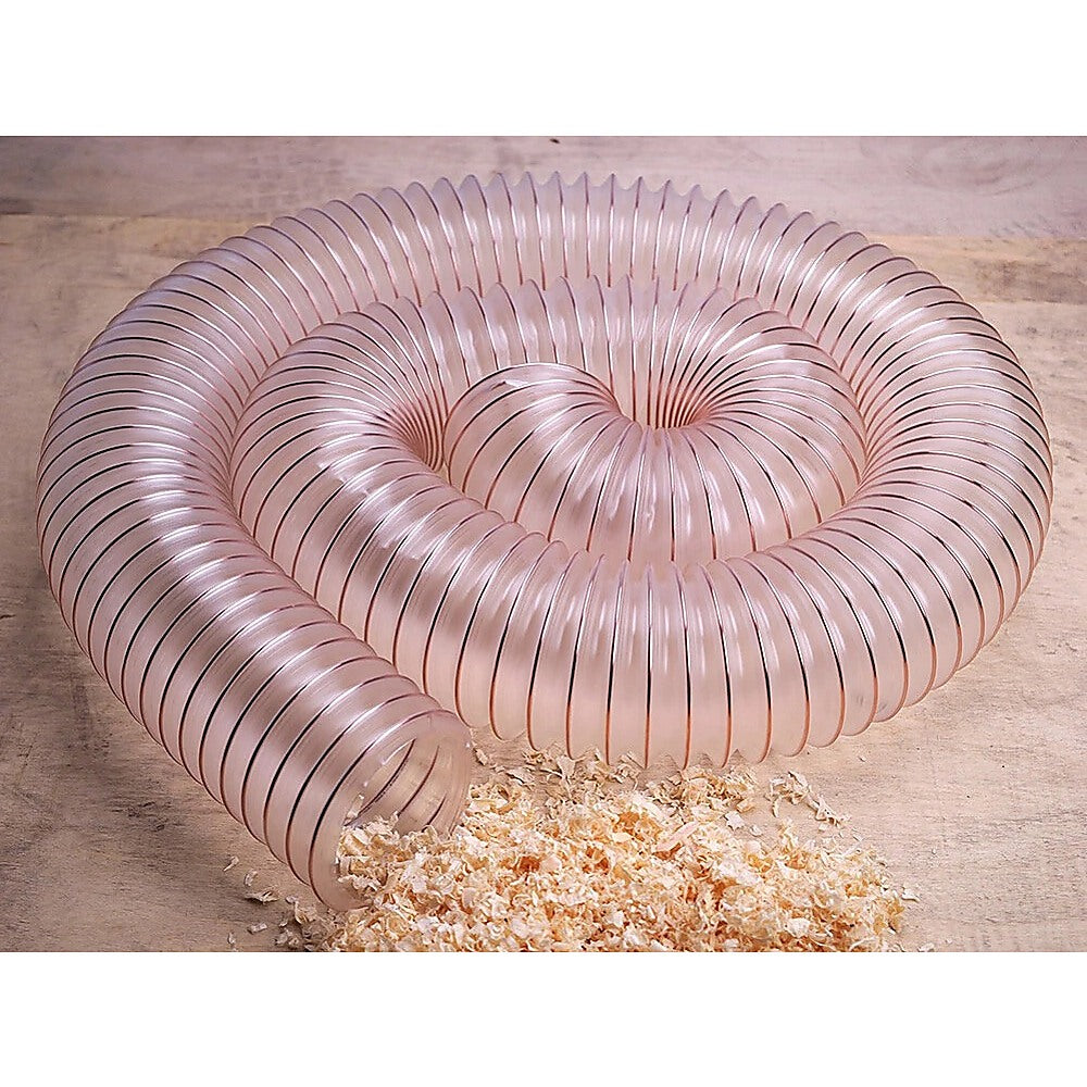 2m PU Flexible Ducting Hose – Clear Ventilation & Dust Extraction Tube for Woodworking & Fume Control