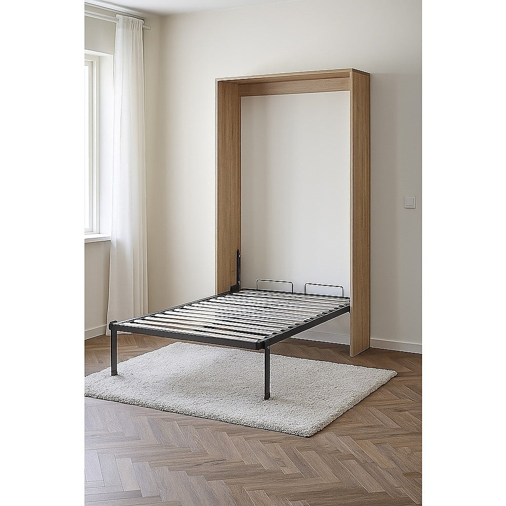 Double DIY Wall Bed Hardware Kit with Silver handle – Frame &amp; Mechanism for Custom Build