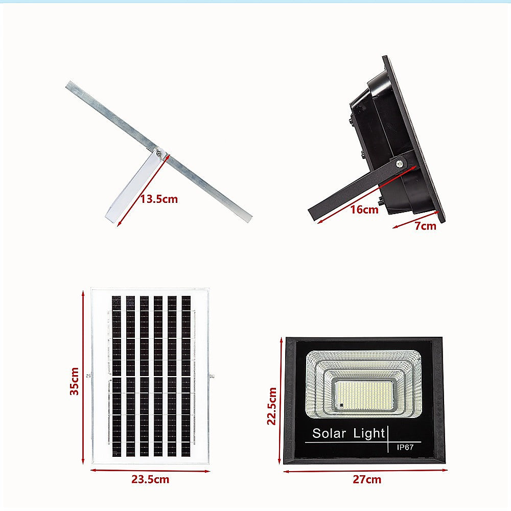 60W LED Solar Flood Light with Motion Sensor – Outdoor Security Lighting