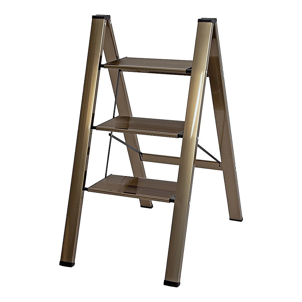 3 Step Ladder Foldable Lightweight – Anti-Slip Safety Stool for Home &amp; Office