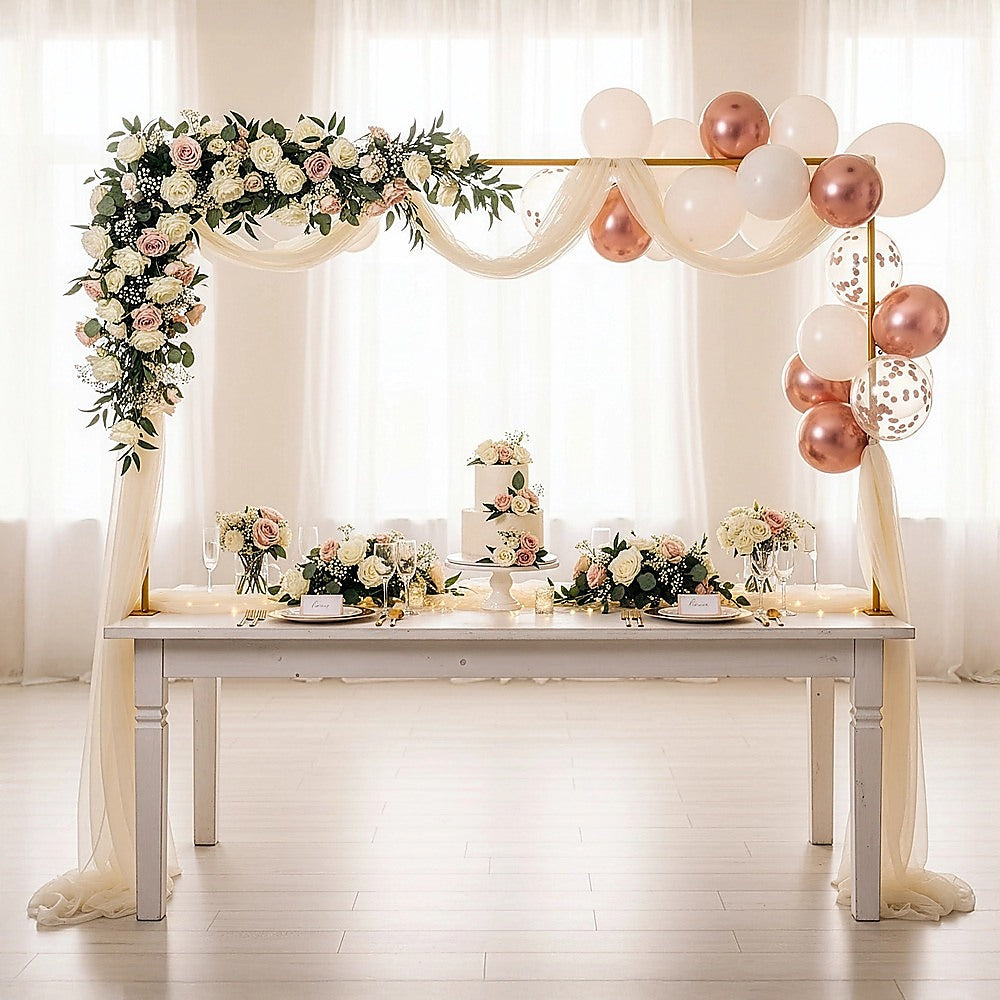 Table Arch Stand with Clamps – Wedding & Birthday Party Balloon Decoration Frame