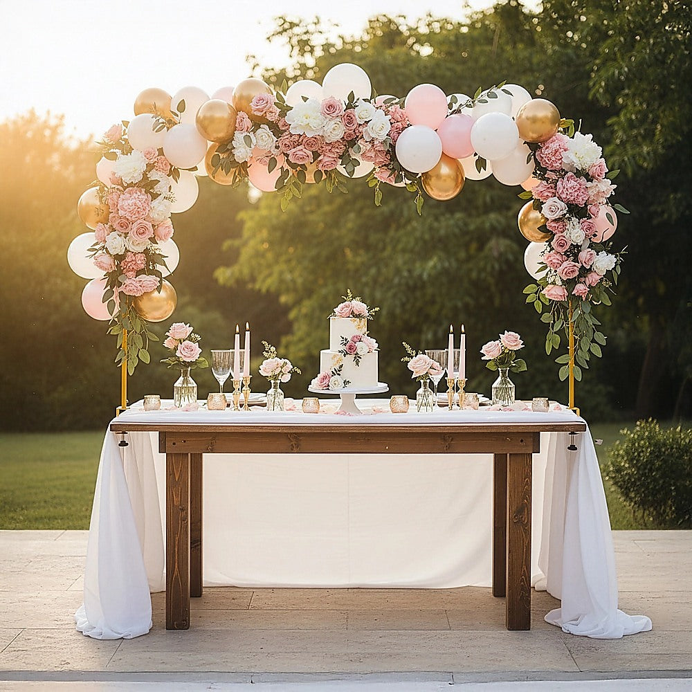 Table Arch Stand with Clamps – Wedding & Birthday Party Balloon Decoration Frame