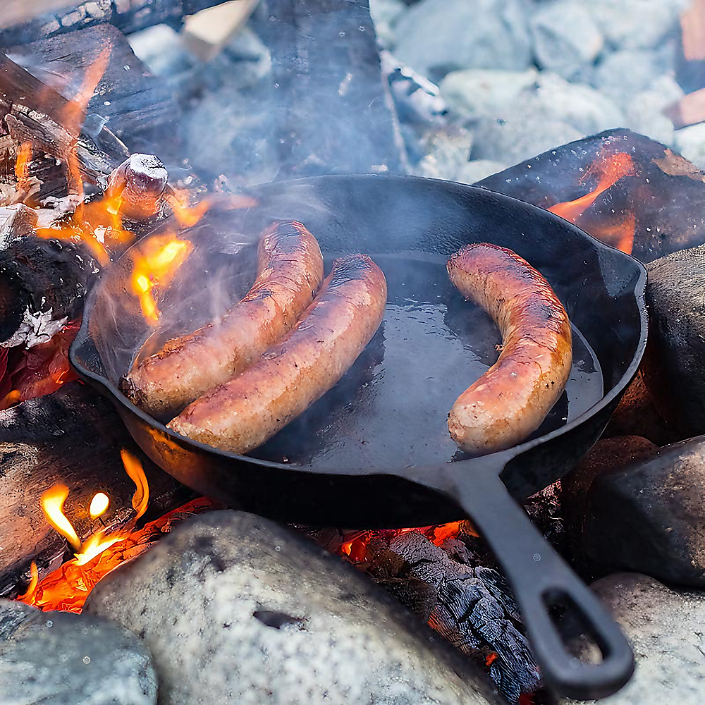 Chef Cast Iron Frying Pan Set – 3PCS Skillet, Grill & Oven Cookware for Home Cooking