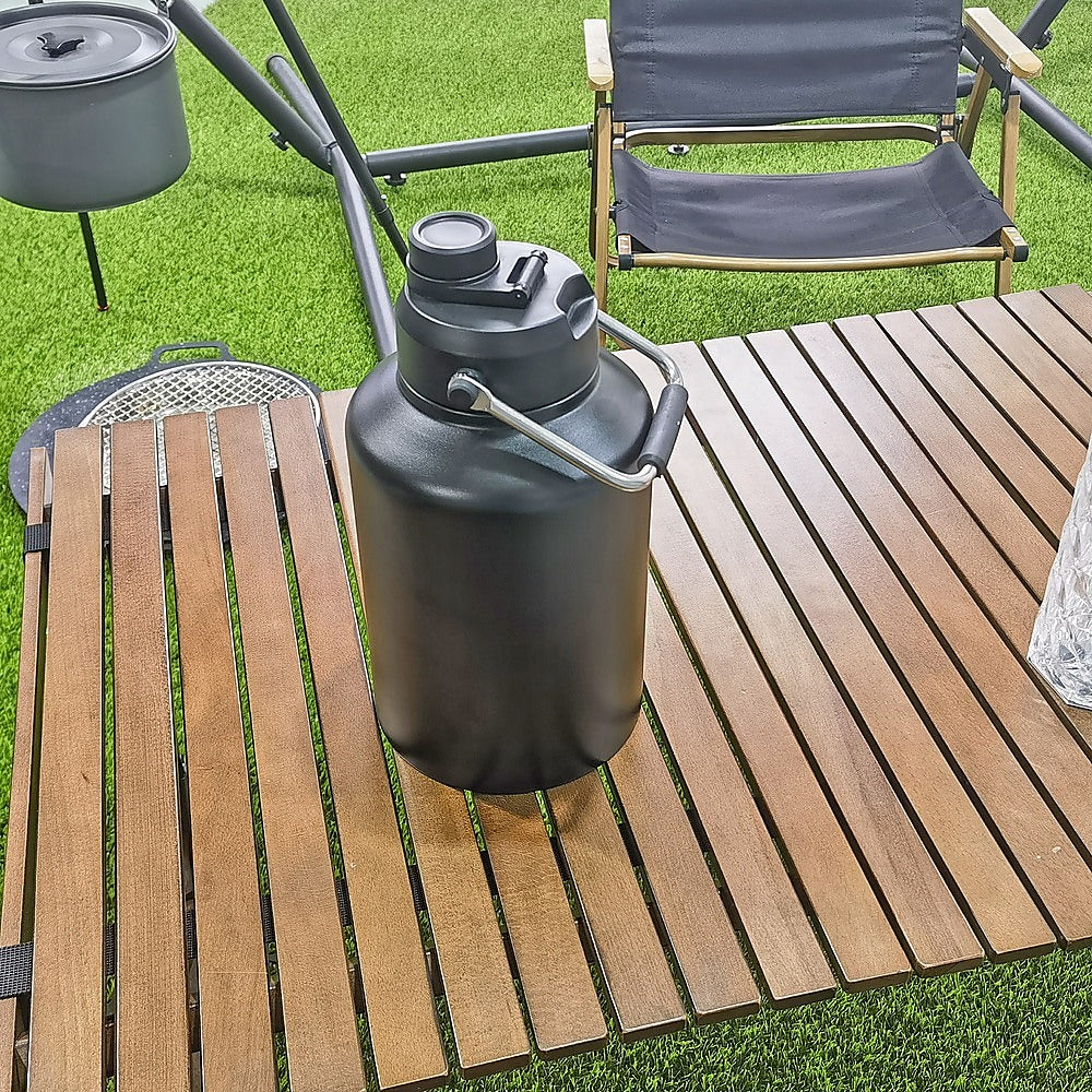 3.8L Double Wall Insulated Stainless Steel Water Bottle – Large Hot & Cold Drink Jug