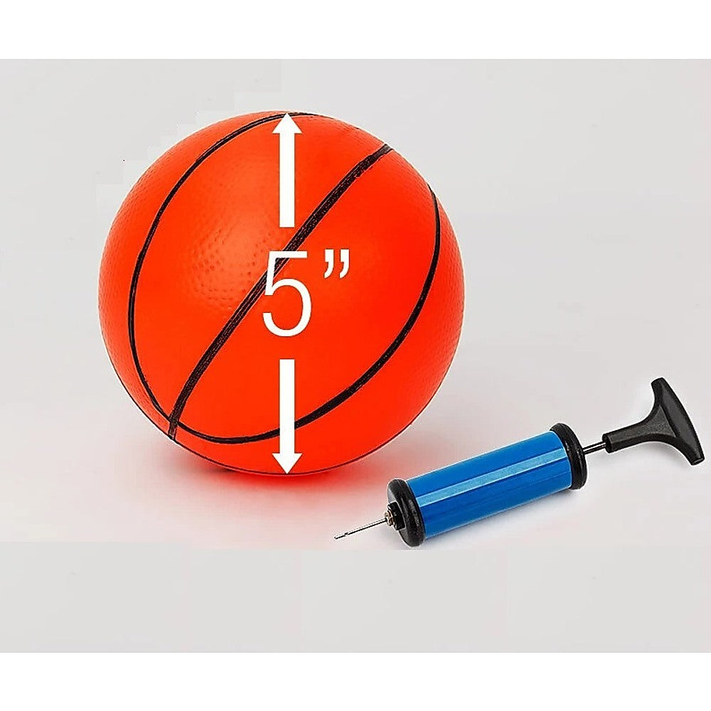 Indoor Mini Basketball Hoop Set – Door Mounted Backboard Kit with Ring and Ball for Kids