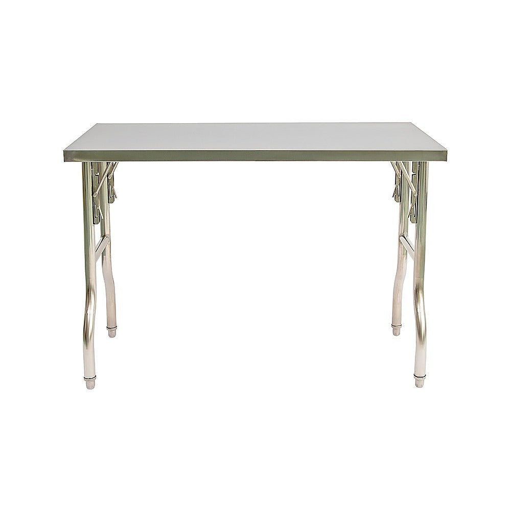 Stainless Steel Kitchen Bench Folding Commercial Prep Work Table 122x61cm