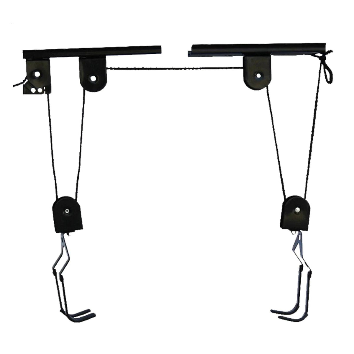 Heavy Duty Bike Hoist Pulley Lift – Garage Ceiling Bicycle Storage Rack w/ Lock