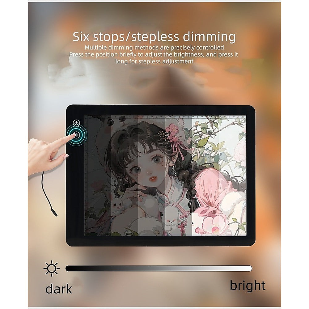 A2 LED Light Box for Drawing, Calligraphy & Tracing Artists Pad