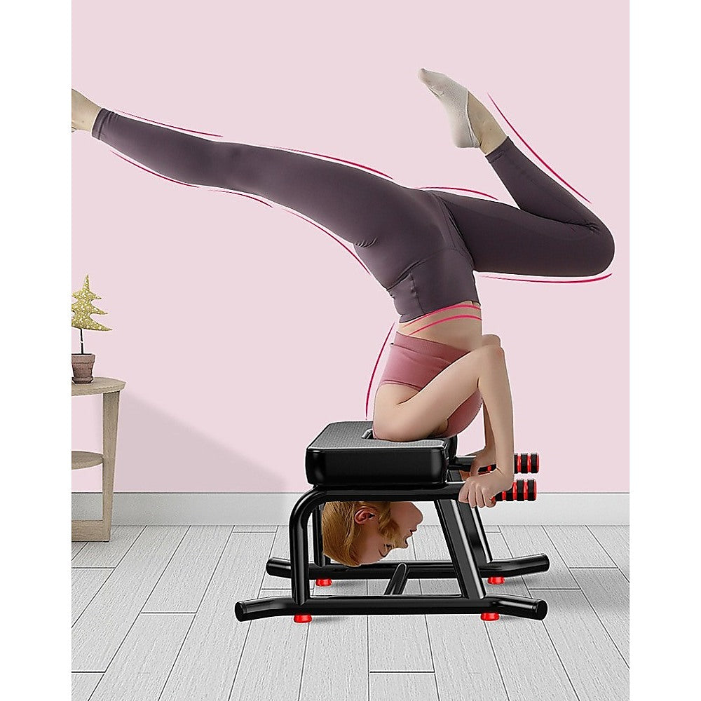 Headstand Yoga Bench with Padded Support for Inversion Training