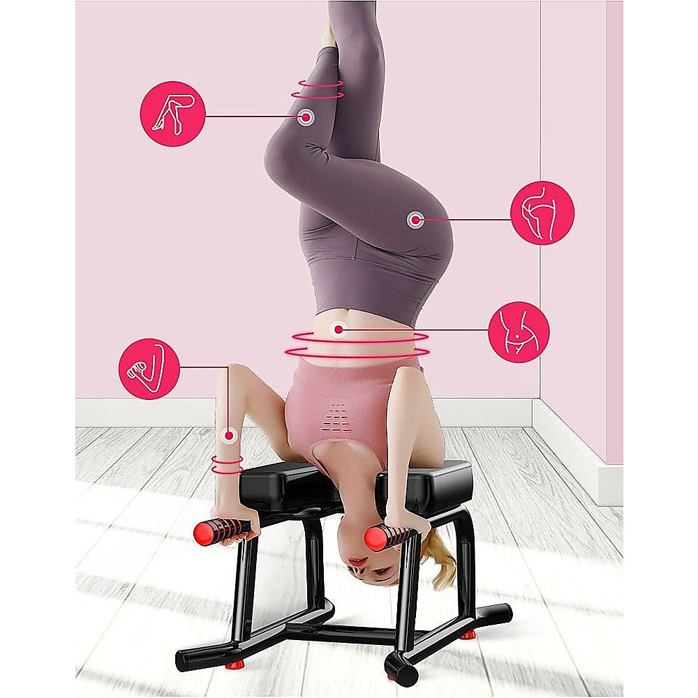 Headstand Yoga Bench with Padded Support for Inversion Training
