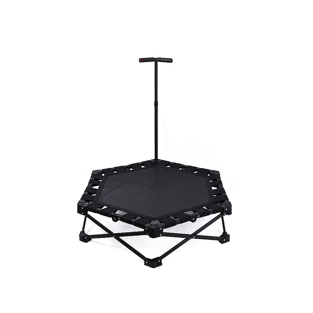 Foldable Fitness Trampoline with Handle Compact Folding Rebounder