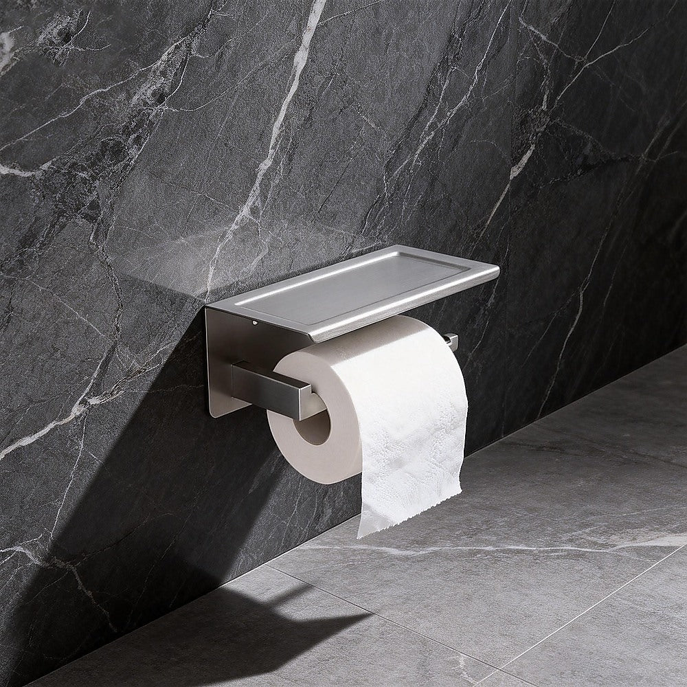 Toilet Paper Holder 304 Stainless Steel Roll Hook Storage Rack