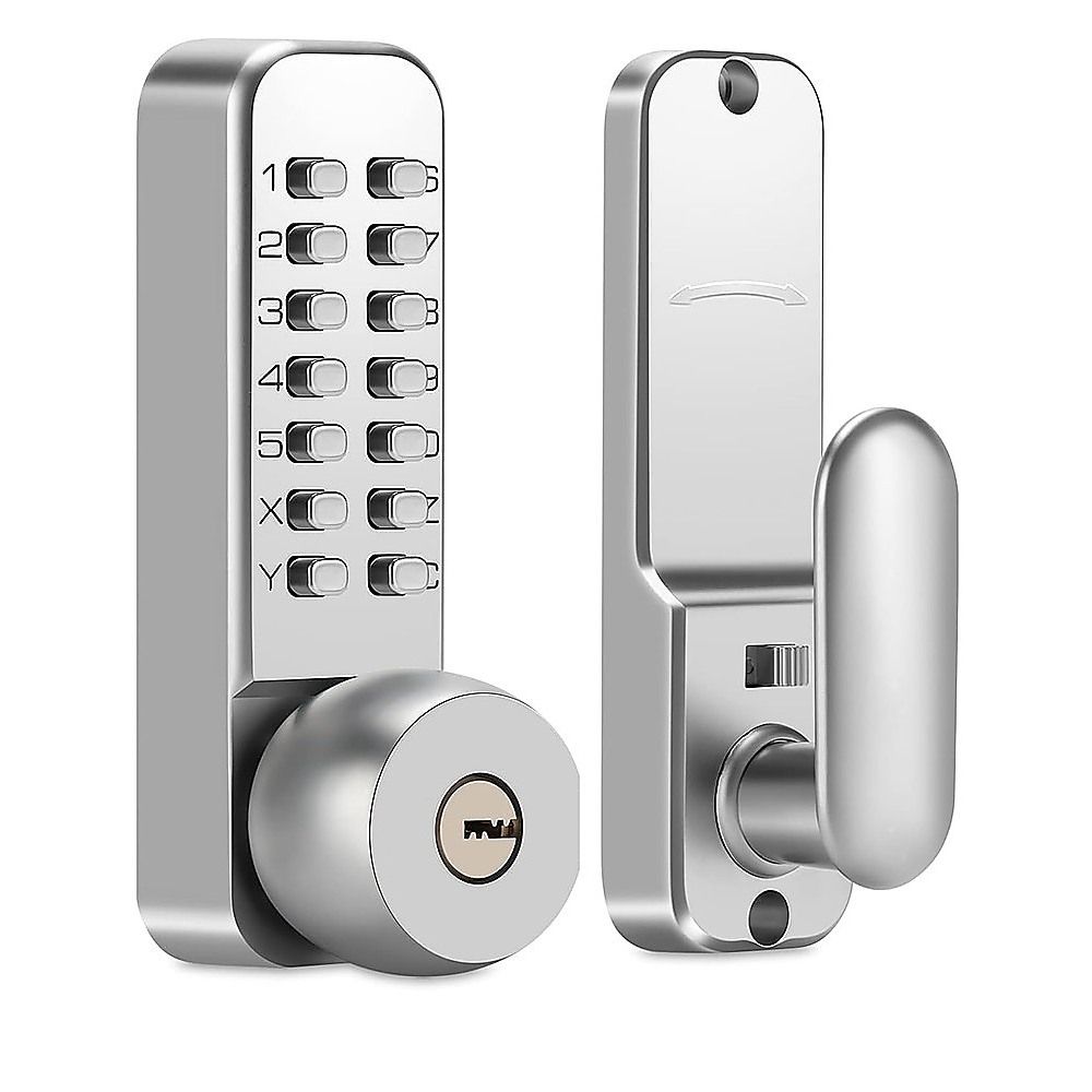 Mechanical Keyless Door Lock with Handle for Garage Office