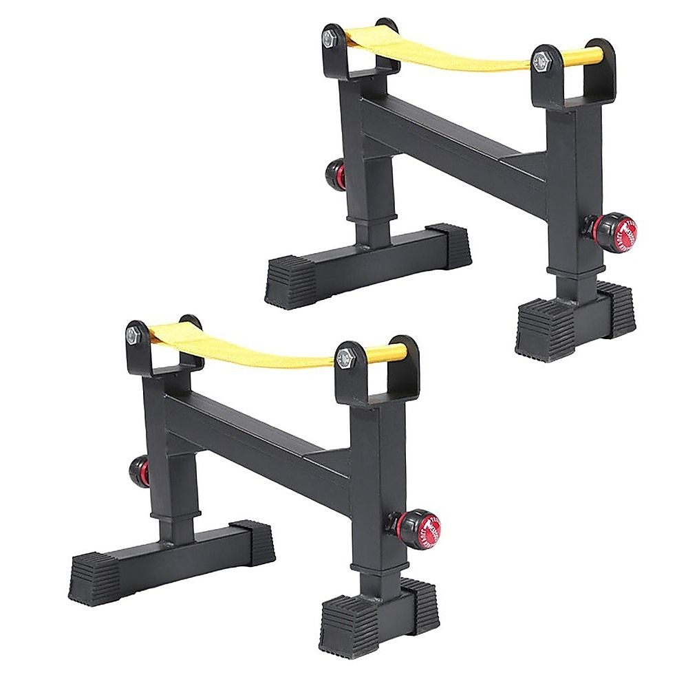 2x Deadlift Sling Racks Barbell Jack Squat Wedge