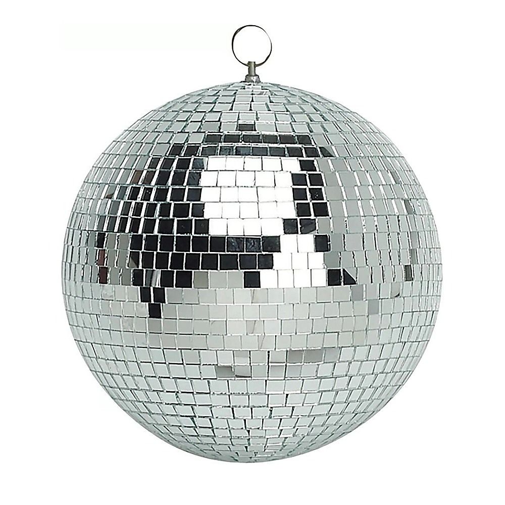 Silver Mirror Disco Ball Hanging DJ Party Decor