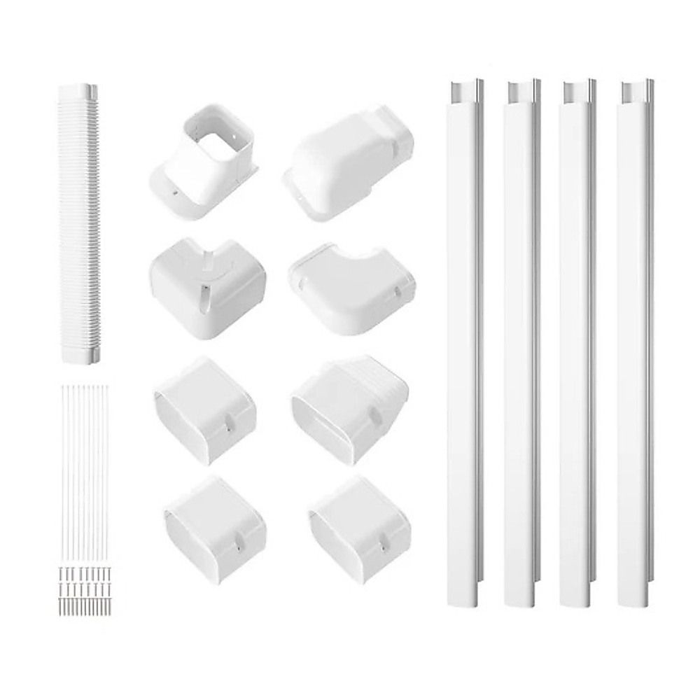 3" 17.6Ft Mini Split Line Set Cover Kit PVC for Air Conditioner