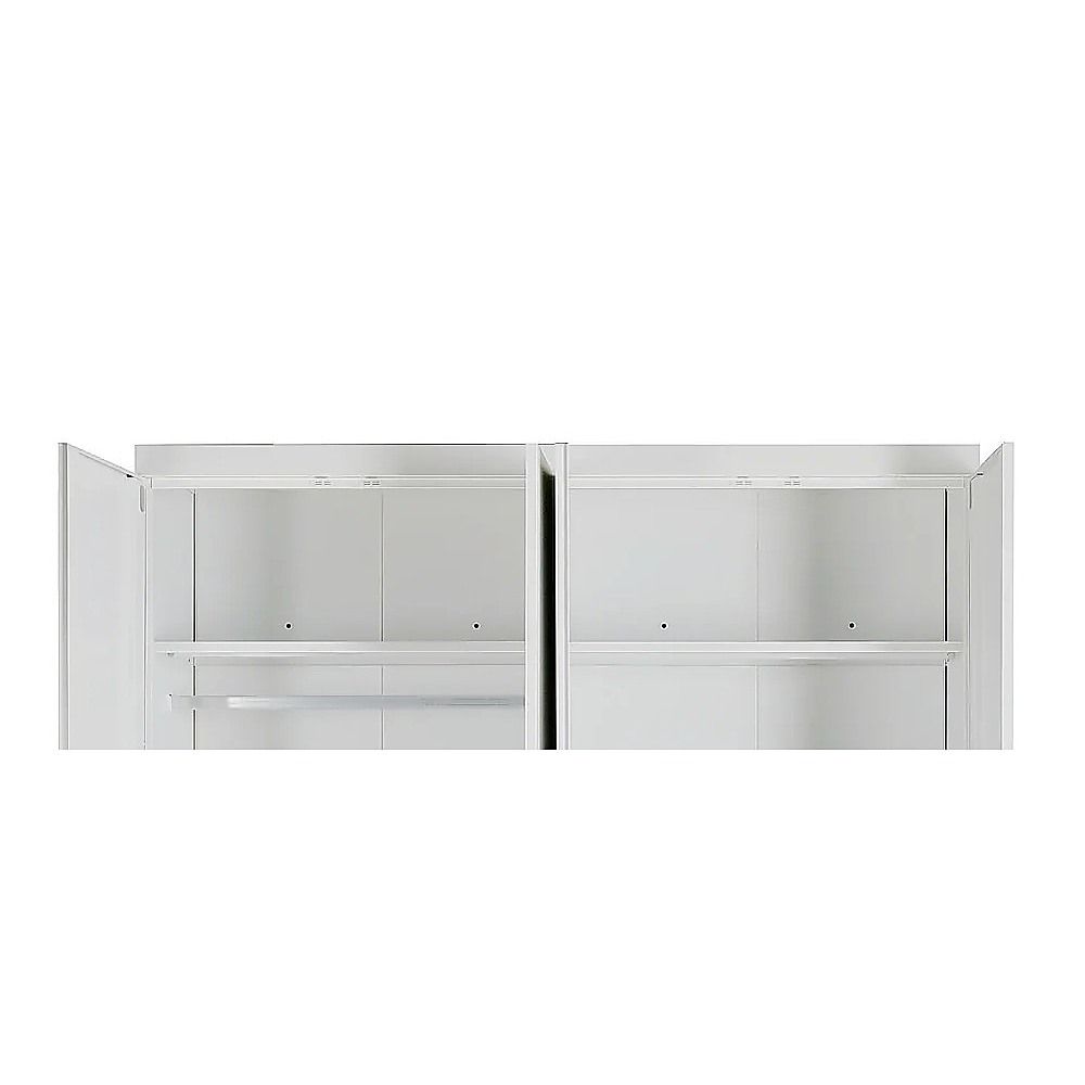 160cm Wardrobe - White Handle