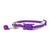 100% Pure Bamboo Fibre Cat Collar Plastic Buckle Purple