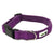 100% Pure Bamboo Fibre w/Fleece Lining Dog Collar Plastic Buckle Medium Purple