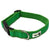 100% Pure Bamboo Fibre w/Fleece Lining Dog Collar Plastic Buckle X-Small Green