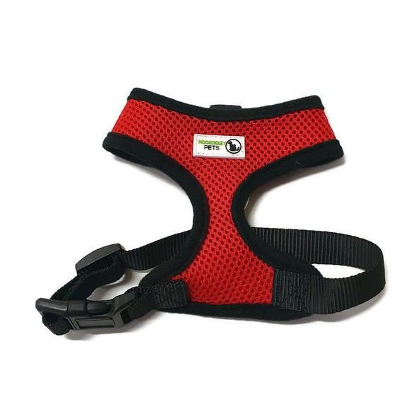 Pet Harness Soft Air Mesh Padded Adjustable  Small Red