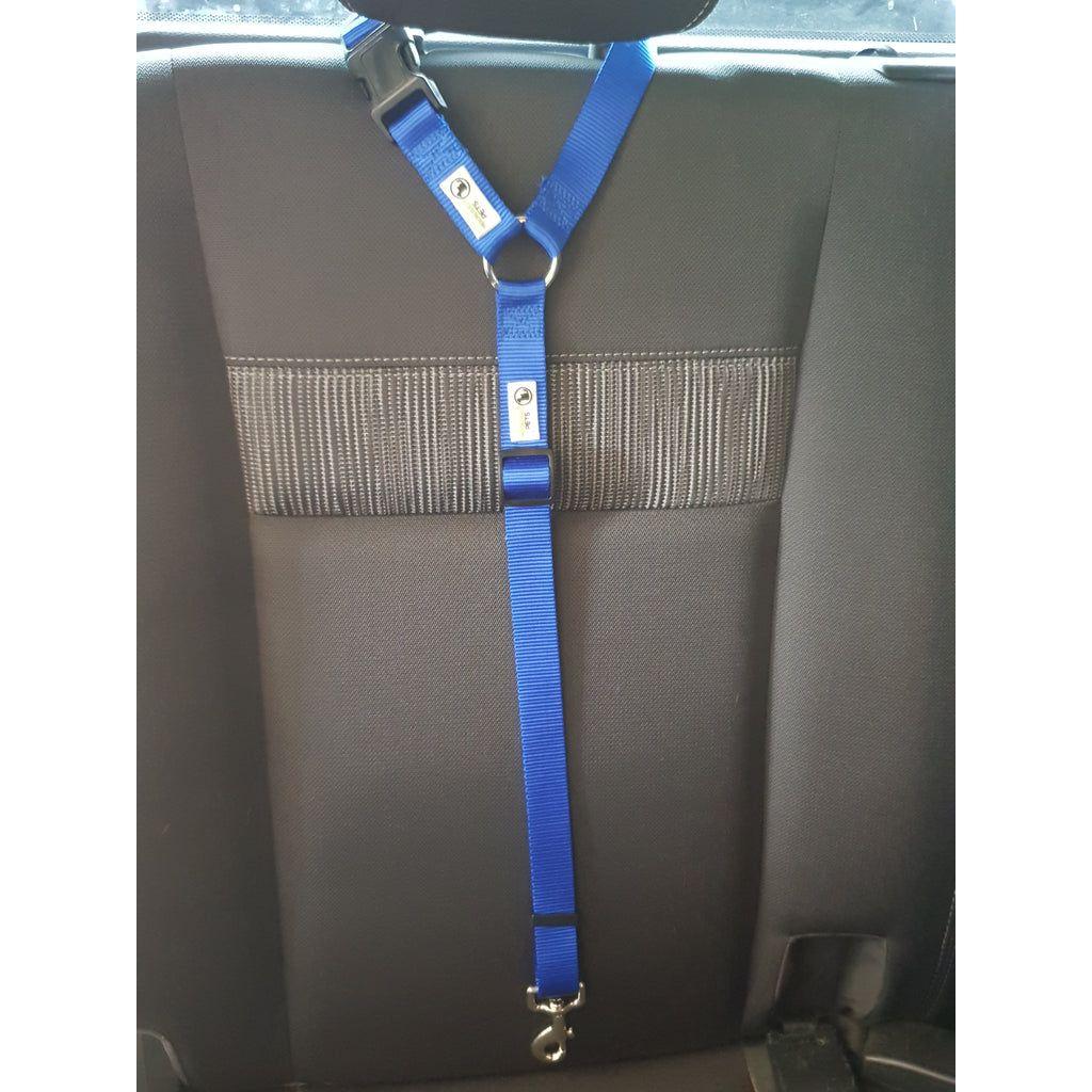 Dog Seatbelt Headrest Restraint Safety Travel Blue