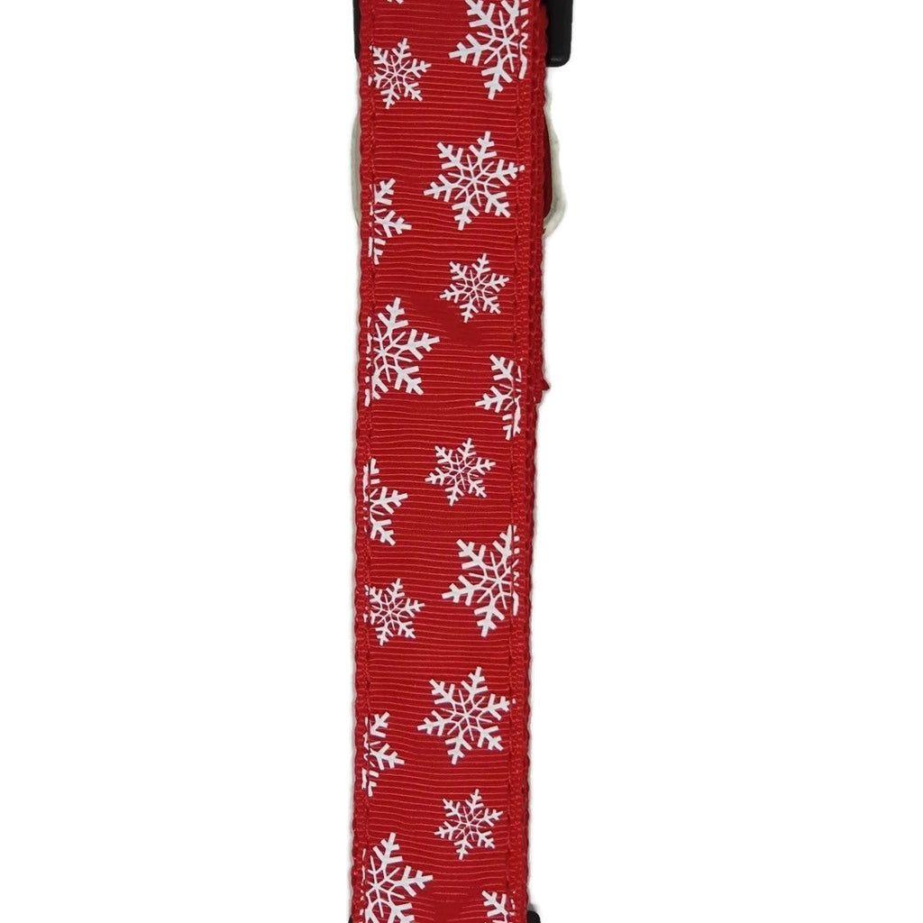 Christmas Dog Leashes 1.2m Red Snow Flakes