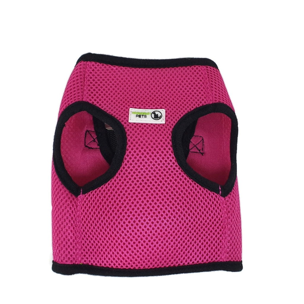 Vest Harness Pet Dog-Cat Step-in Velcro and Buckle Attachments X-Large Pink