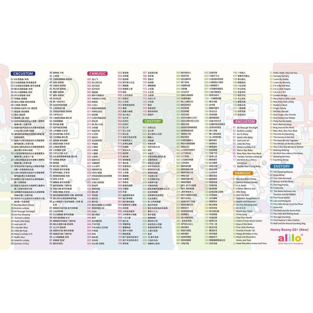 Alilo Honey Bunny G6+ Blue (Bilingual Chinese/English)