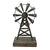 Decorative Galvanised Windmill Ornament on Base 26cm