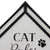 Cat Rules Wall sign 33x66cm