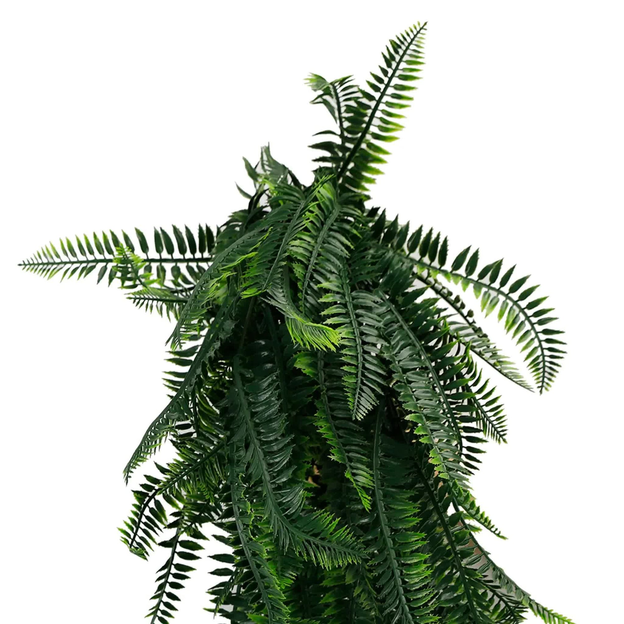 Artificial Hanging Dense Boston Fern Garland Bush UV Resistant and Fire Rated 27cm x 84cm