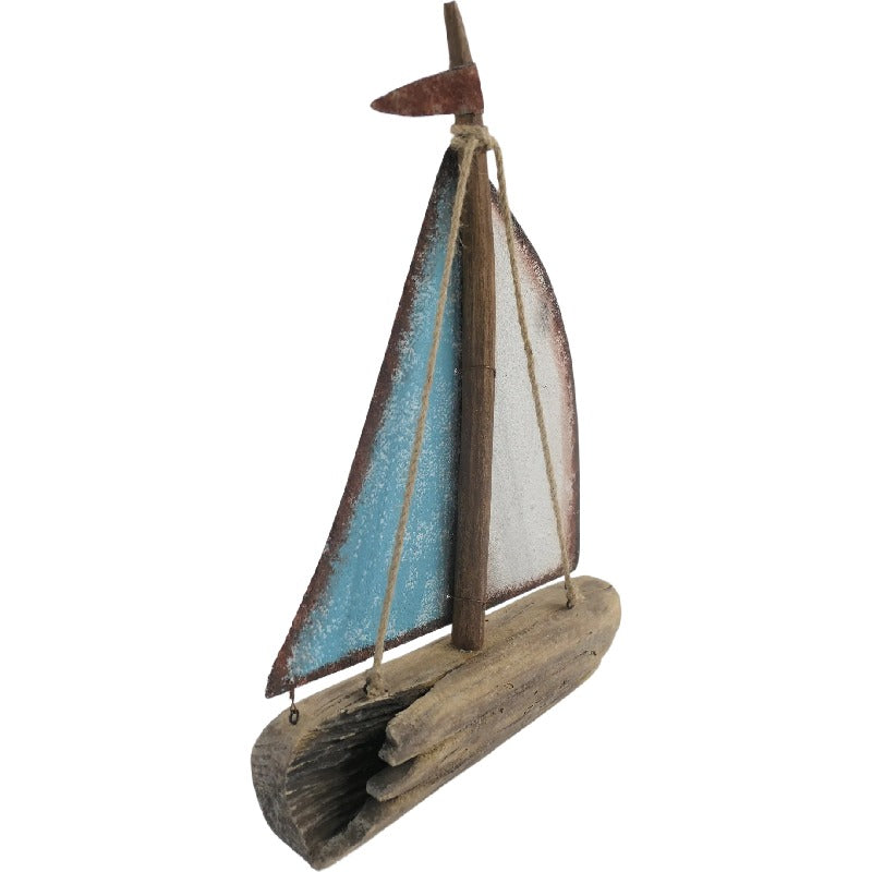 Handcrafted Sailboat Ornament 35cm