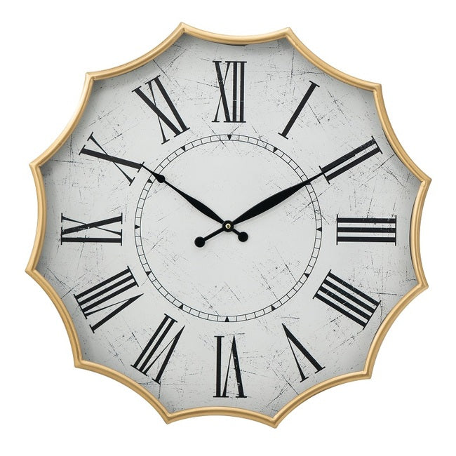 Scalloped Wall Clock 63cm