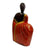 Tribal Lady Draped in Red Ornament 20x30cm