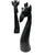 Handcrafted Black Giraffe Ornament 37cm