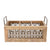 Handcrafted Mango Wood Cutlery / Storage Caddy Three Division 19cm
