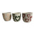 Set 3 Assorted Colour Heart Planters w Hole + Plug 13cm